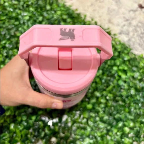 Customized Care Bears Stanley Pink Flip Straw Tumbler - Picture 4 of 4